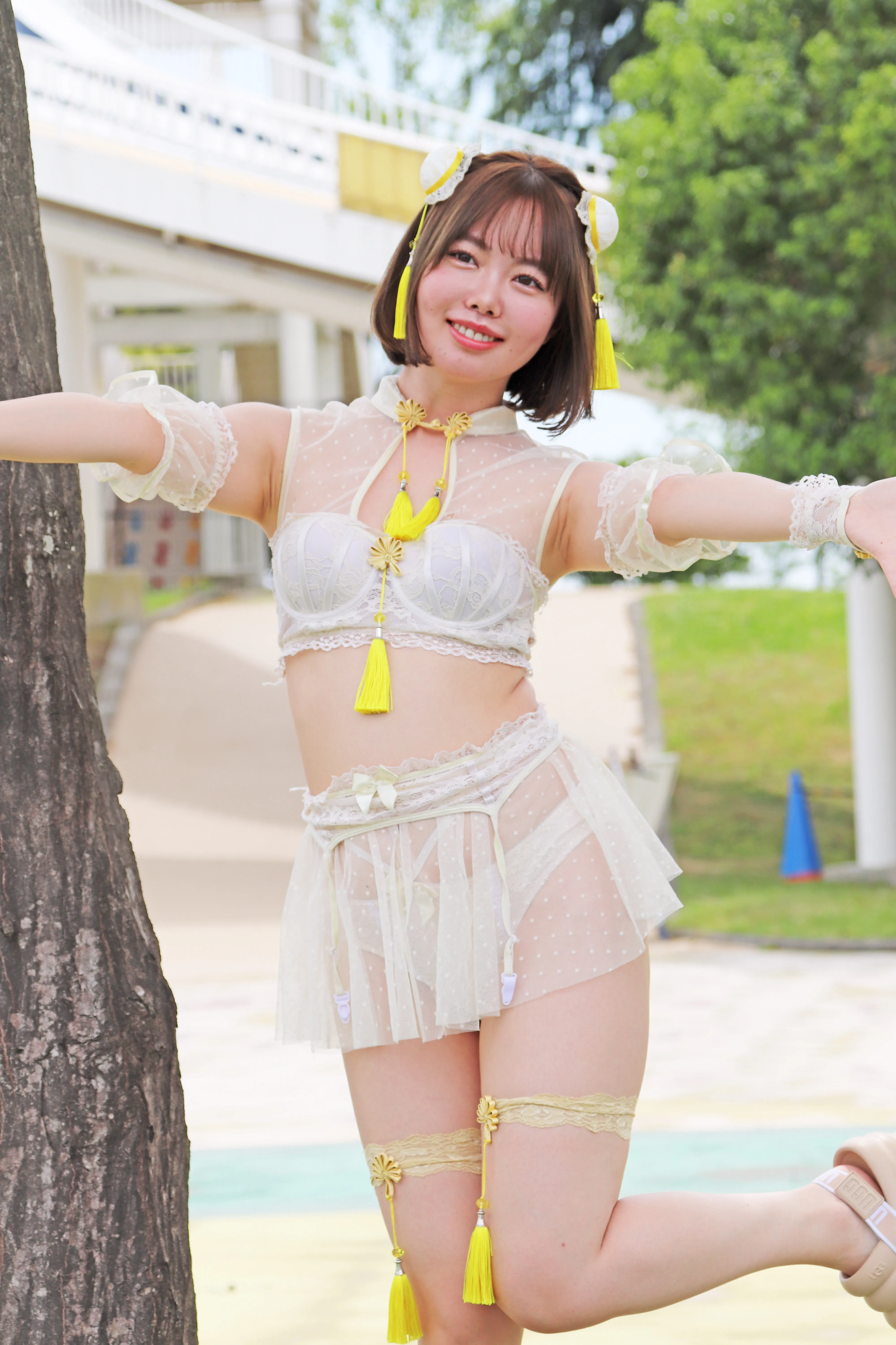 百瀬あすか（現・小栗操）。フレッシュフェスティバルにて